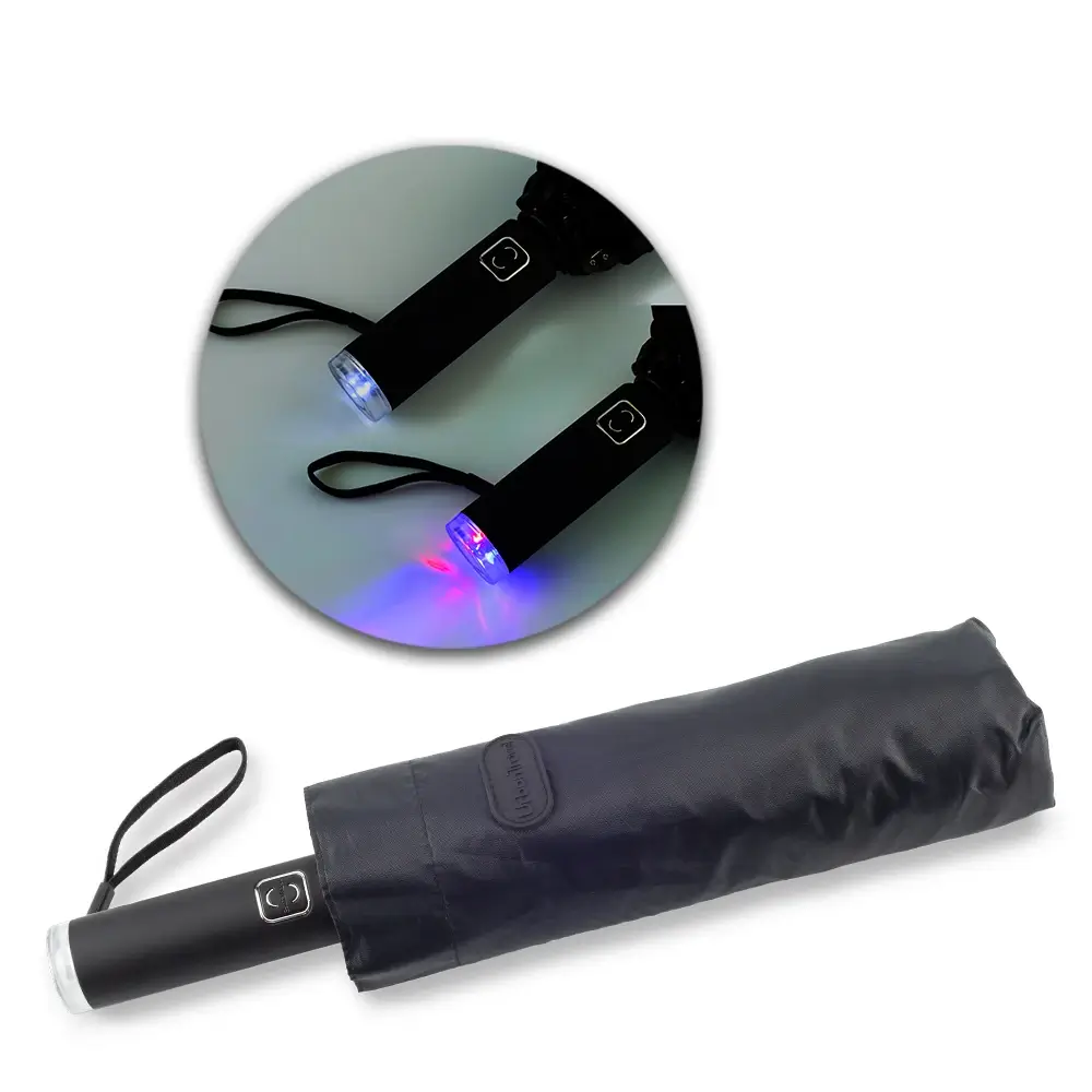 paraguas con linterna