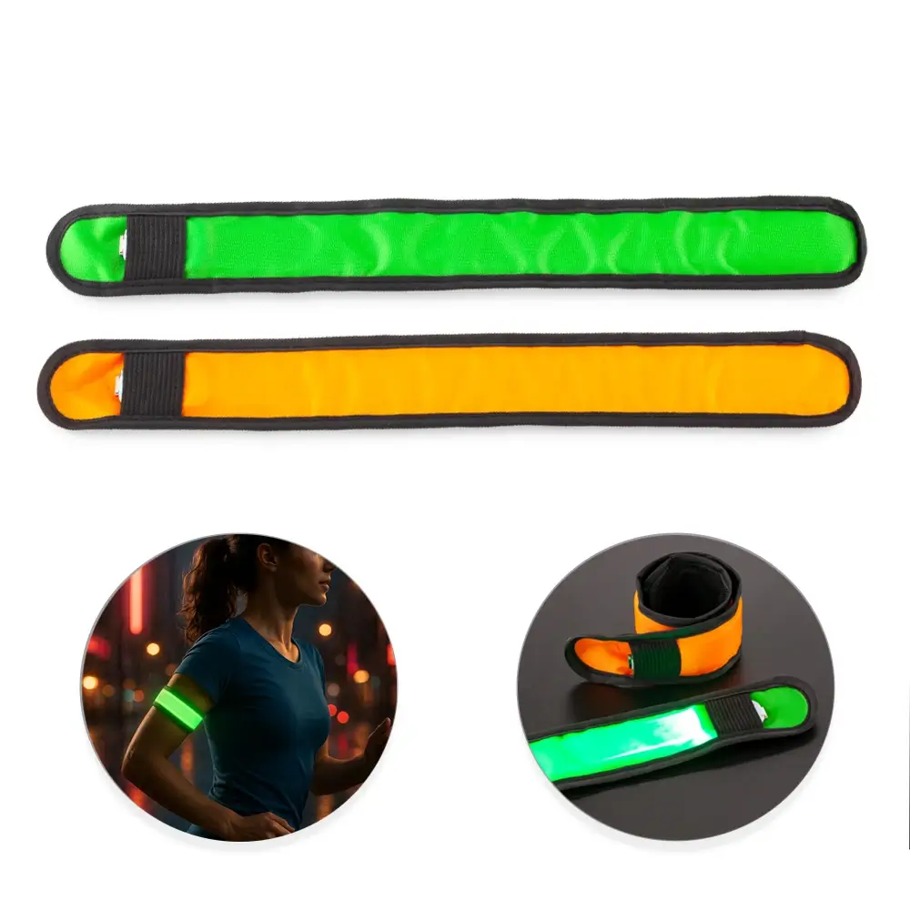 pulsera color neón reflectivo que brilla