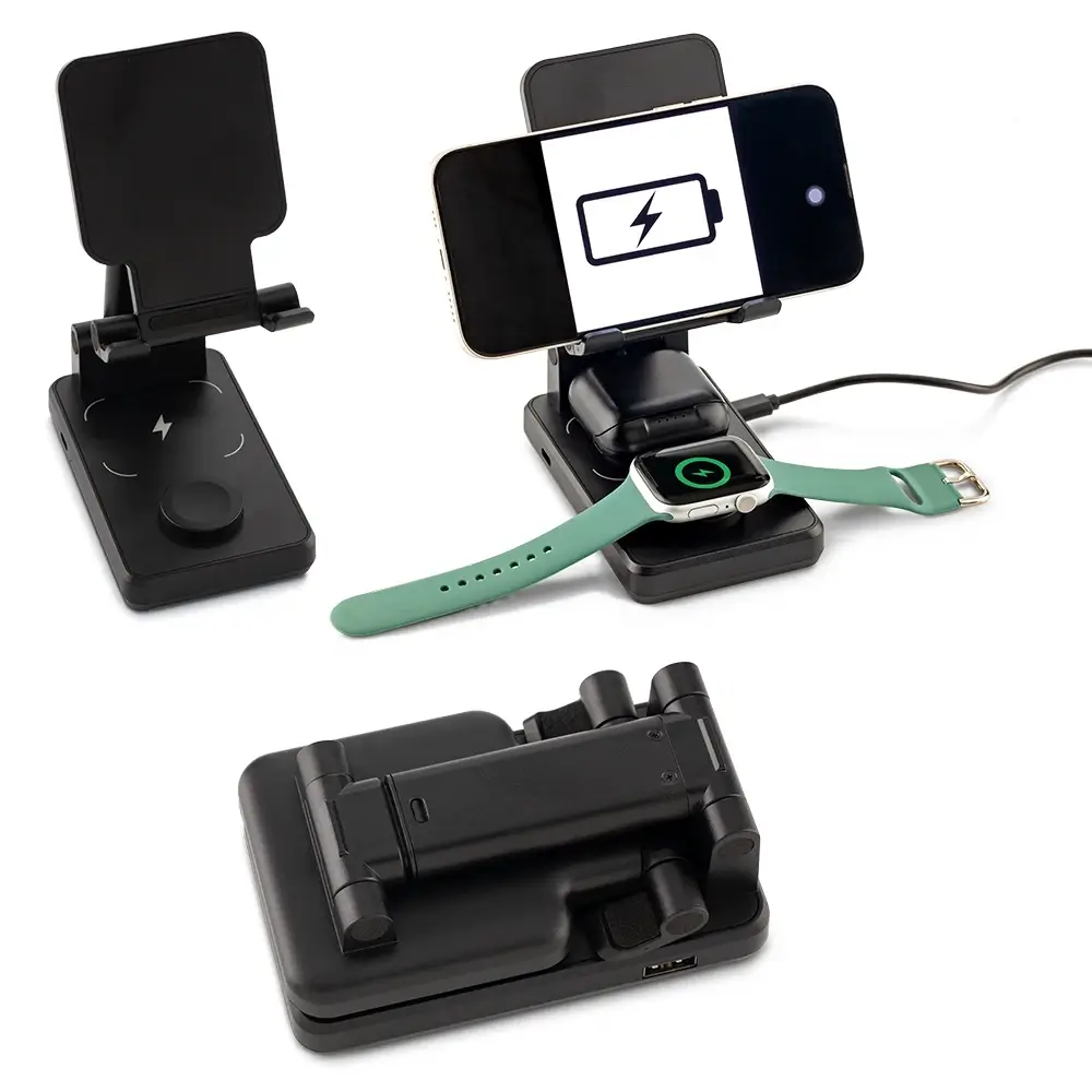 dispositivo de carga inalámbrica para dispositivos y porta celulares